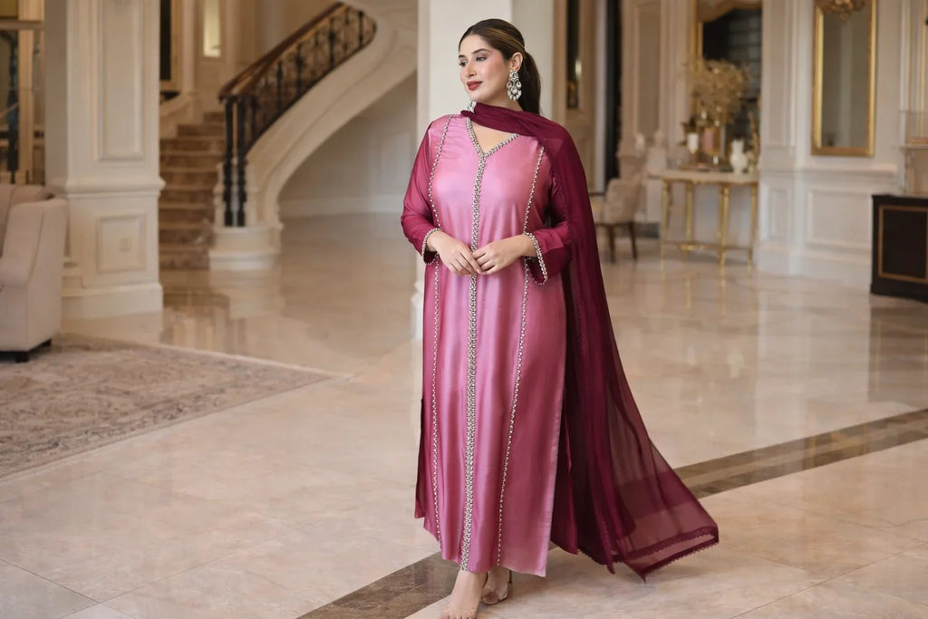 Embroidered Silk Dress – Elegant & Luxury Silk Outfits for Women