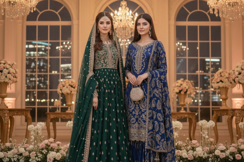 Luxury Embroidered Dresses Pakistan: The Art of Opulence