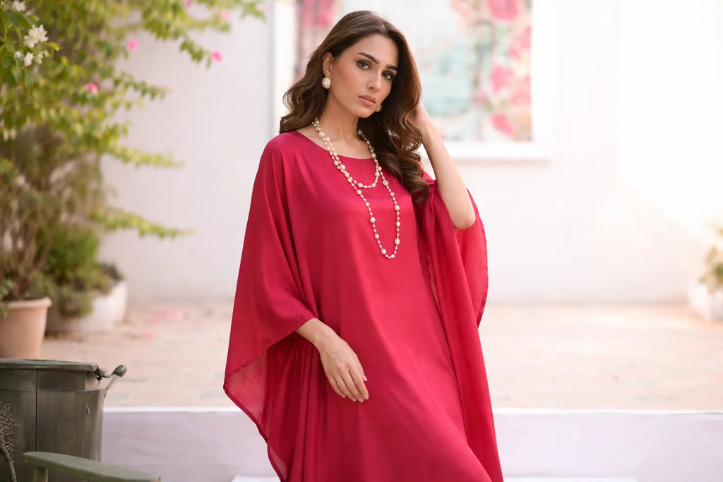 Silk Kaftan Dress | Elegant Wedding Festive Suits & Luxury Pret Formal Outfits