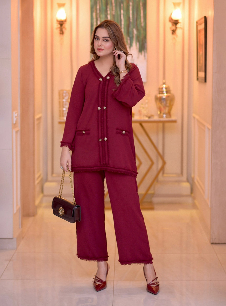 Cherry Red Fringe Set