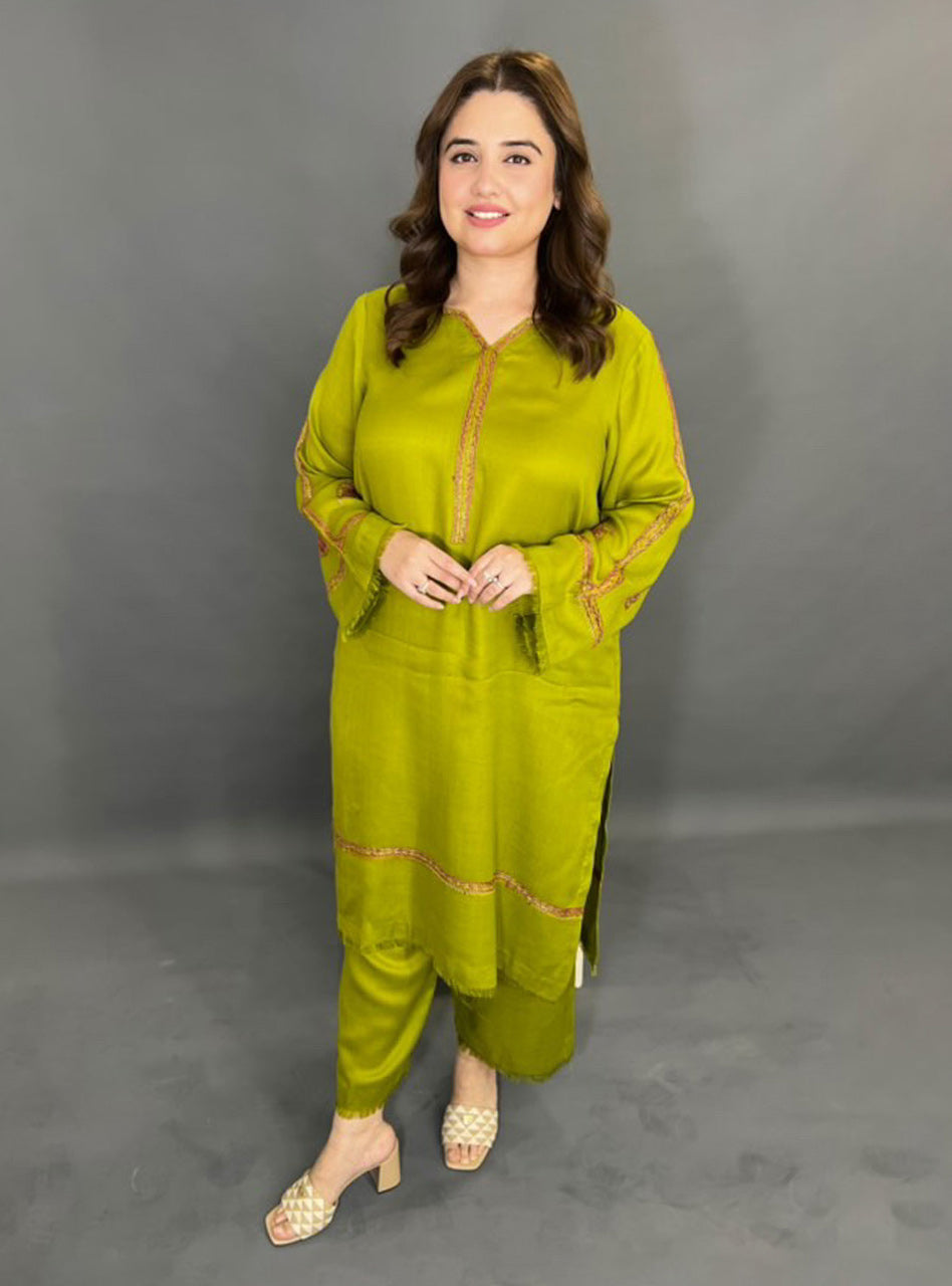 Lime Green Pashmina Set