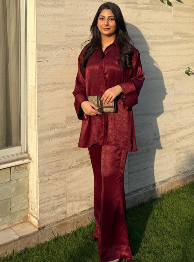 Crimson Luxe Velvet Set