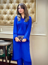 Electric Blue Fringe Set