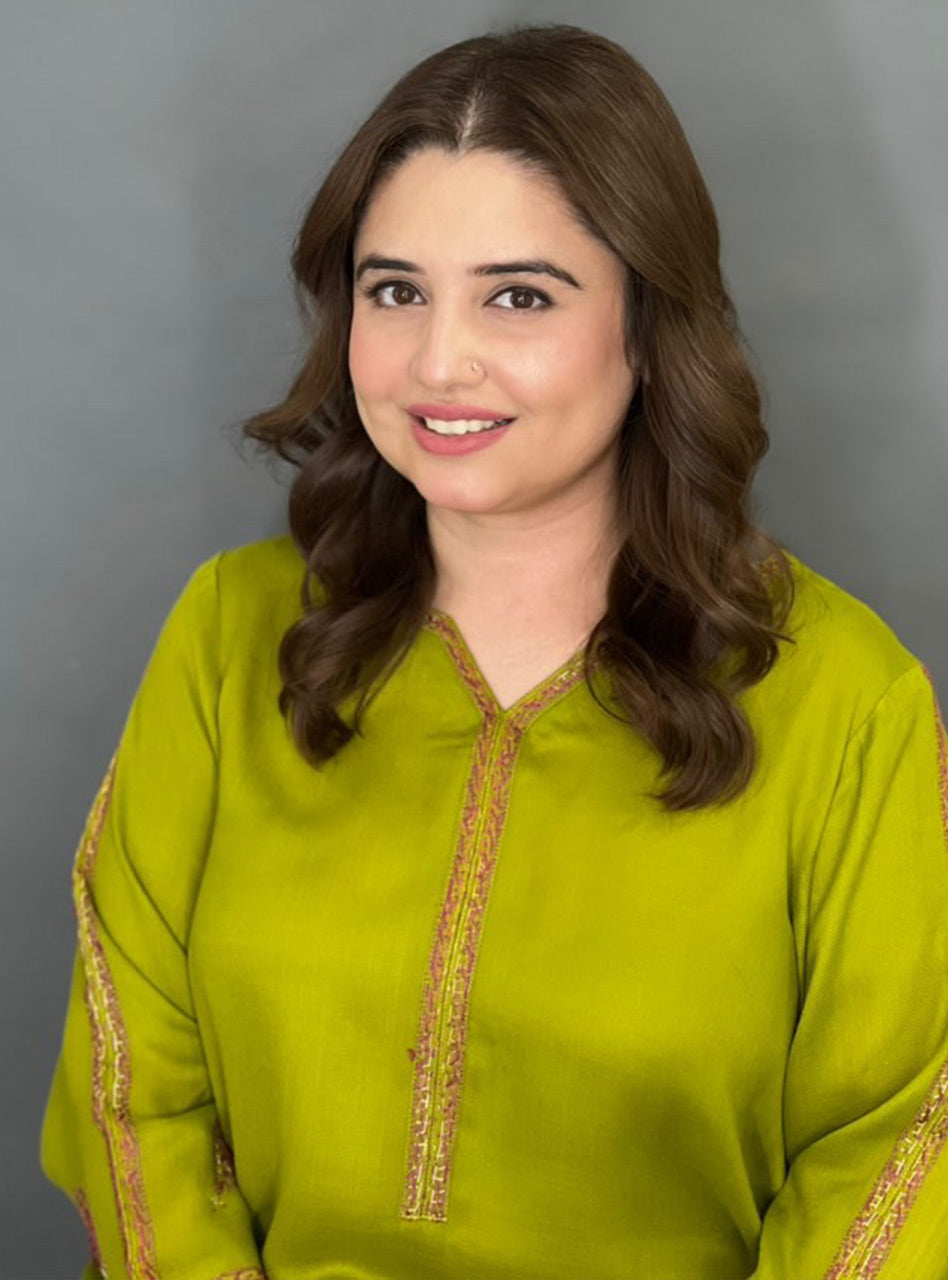 Lime Green Pashmina Set