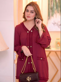 Cherry Red Fringe Set