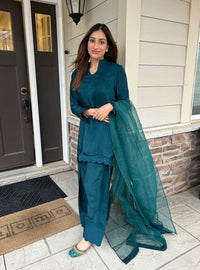 Teal Farshi Set