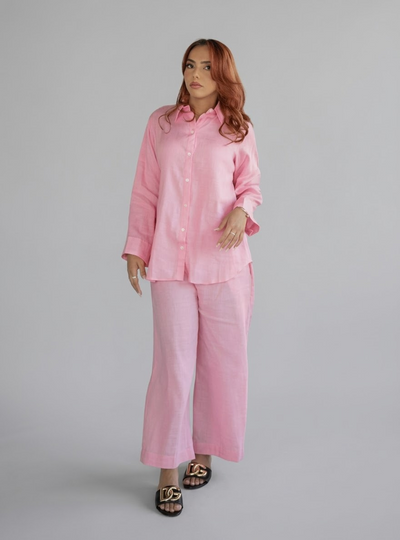 Blush Linen Co-ord Set