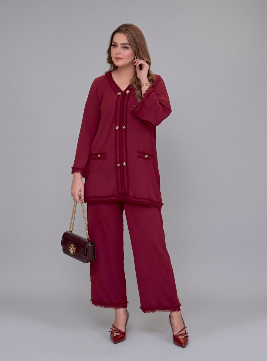 Cherry Red Fringe Set