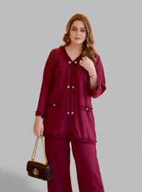 Cherry Red Fringe Set