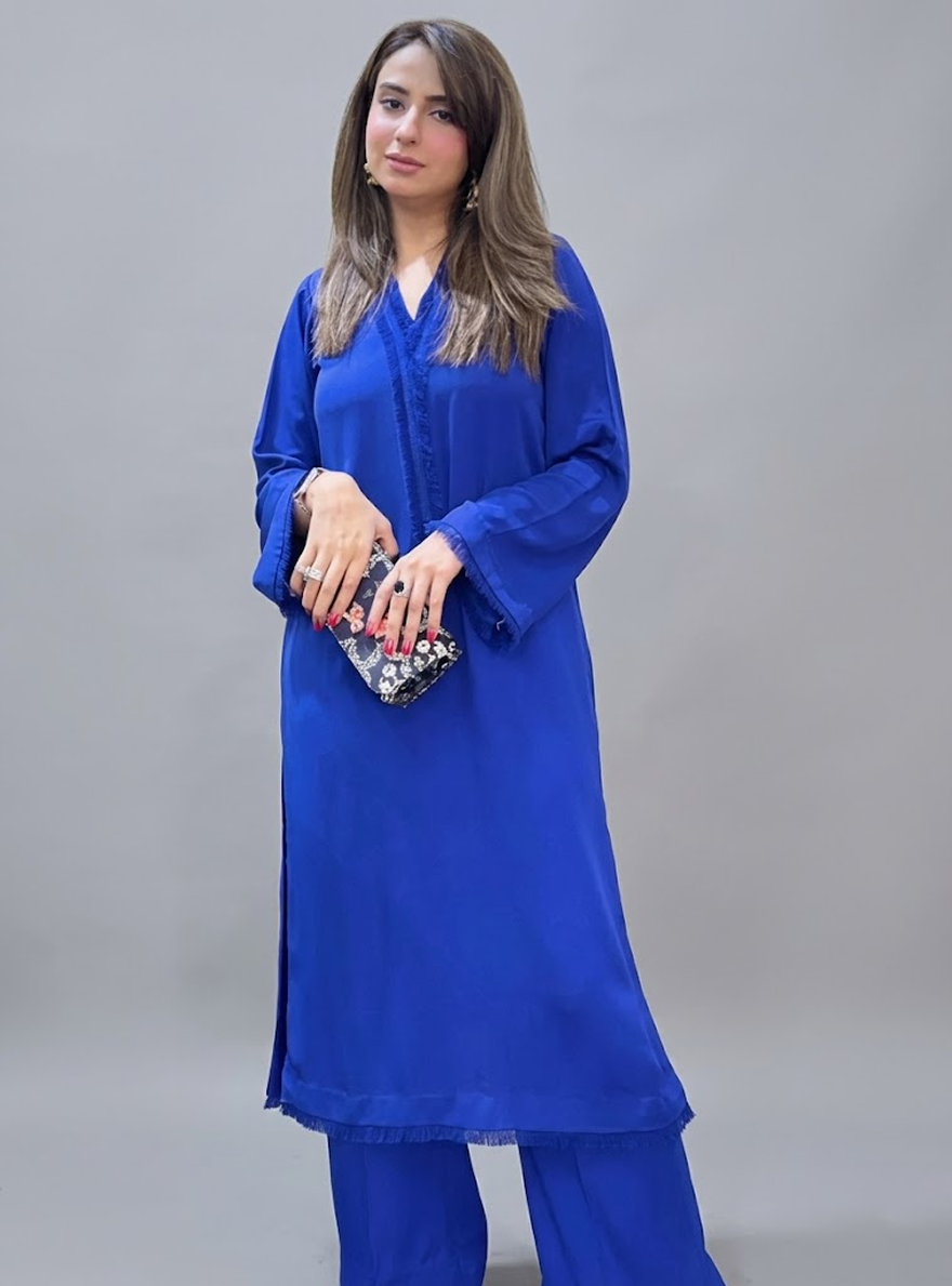 Electric Blue Fringe Set