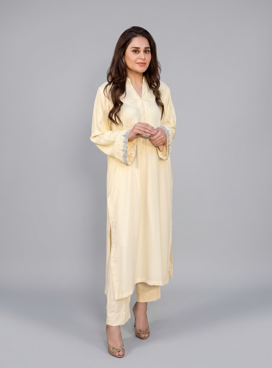 Embellished Butter Yellow