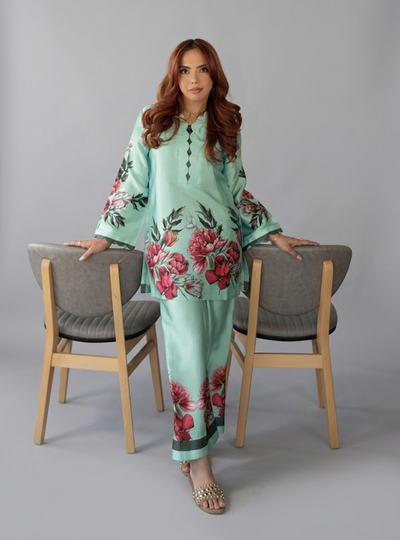 Mint Blossom Co-ord Set