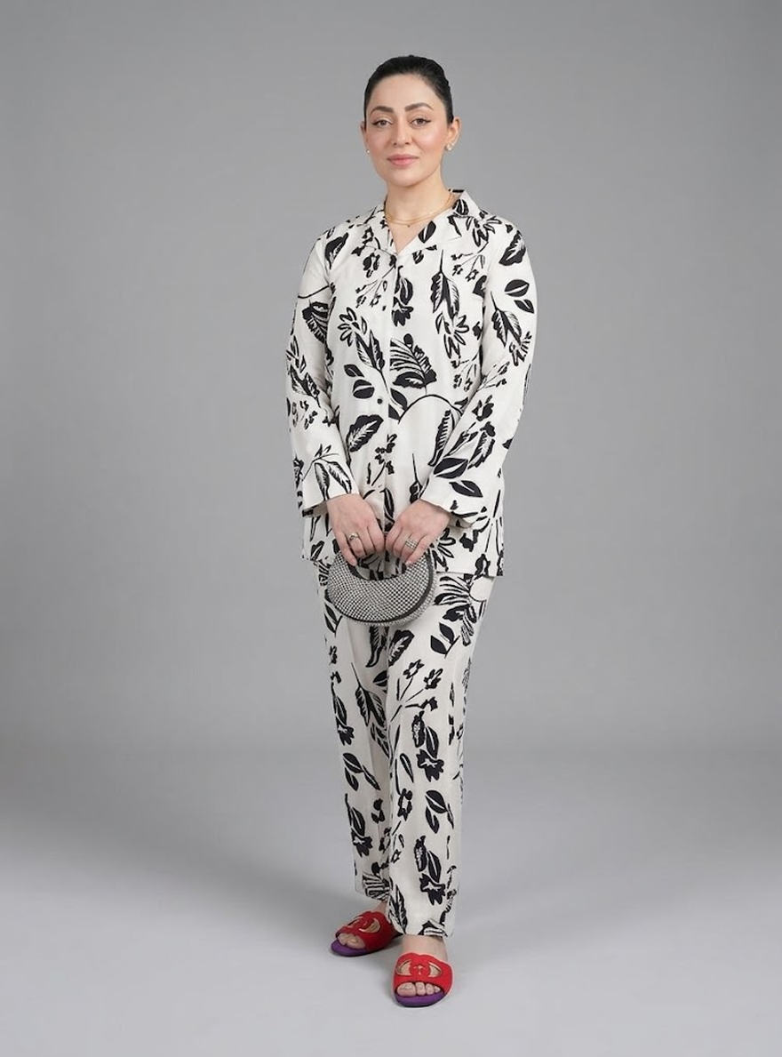 Printed White Set