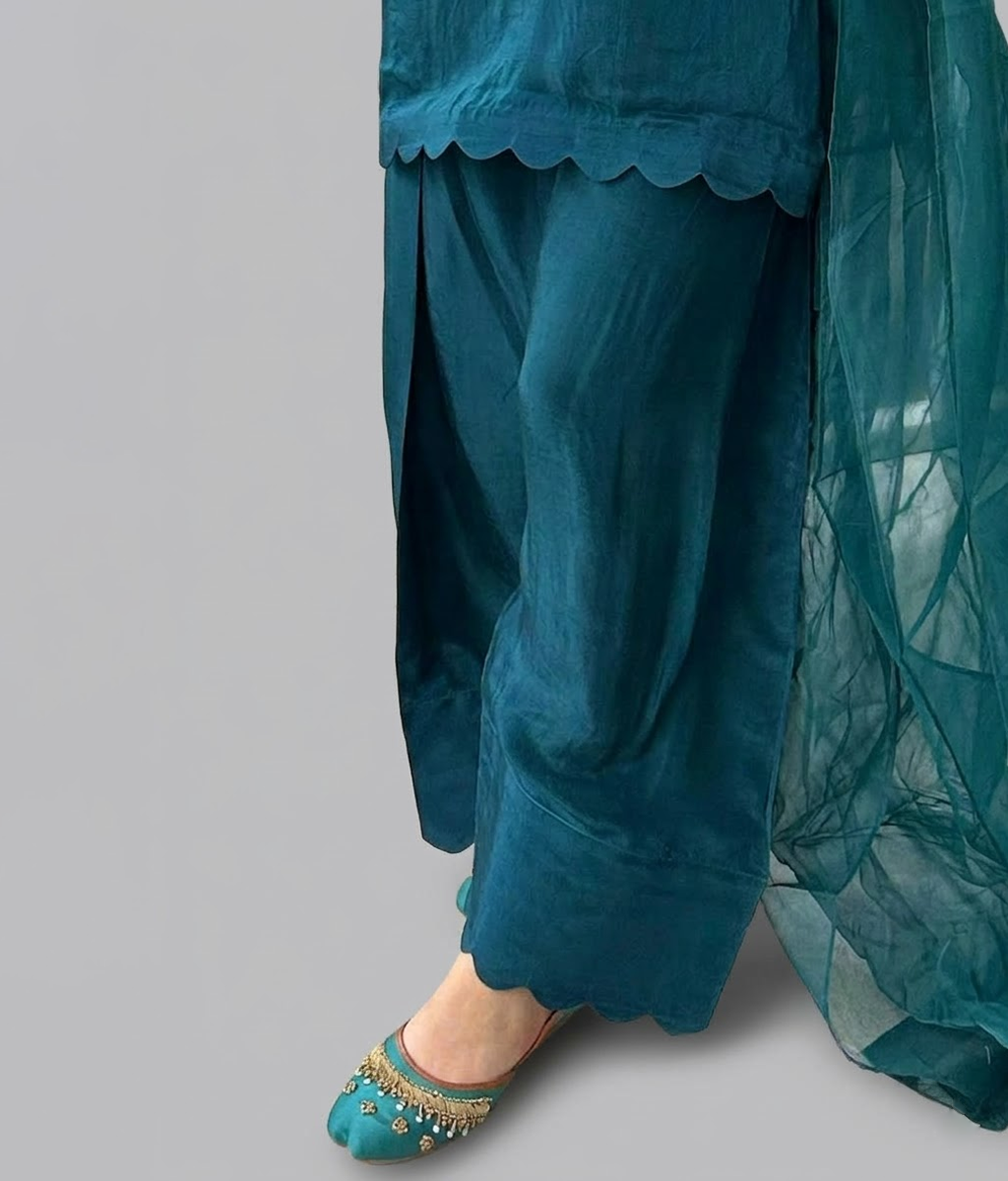 Teal Farshi Set